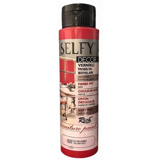 Rich 5826 İtalyan Kırmızı 500cc Selfy Decor Boya