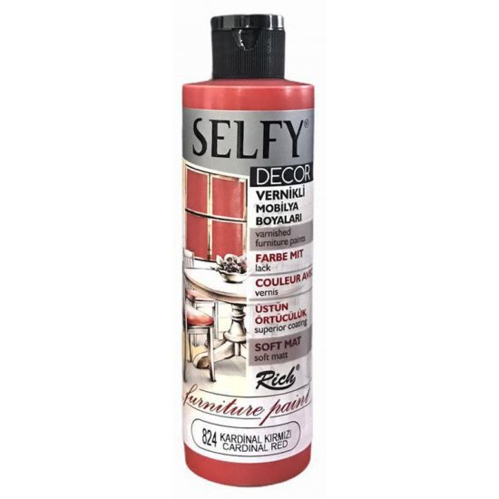 Rich 824 Kardinal Kırmızı 240cc Selfy Decor Boya