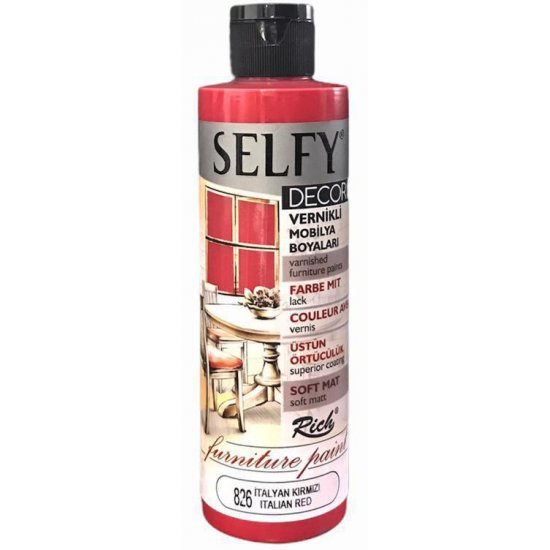 Rich  826 İtalyan Kırmızı 240cc Selfy Decor Boya