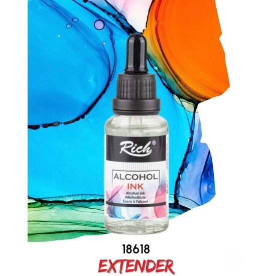 Rıch Alcohol Ink Alkol Bazlı Mürekkep 30ml Extender (Bender Renk Açıcı) 18618