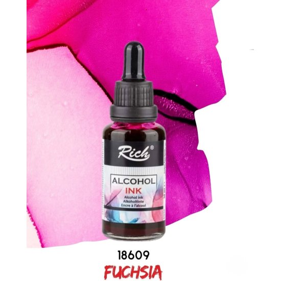 Rıch Alcohol Ink Alkol Bazlı Mürekkep 30ml Fuşya 18609