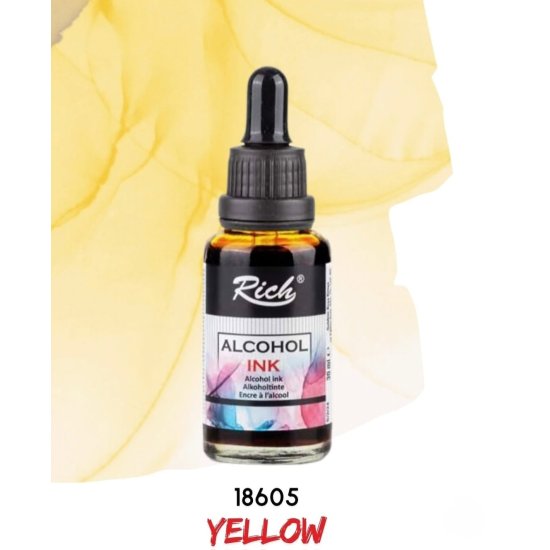 Rıch Alcohol Ink Alkol Bazlı Mürekkep 30ml Sarı 18605