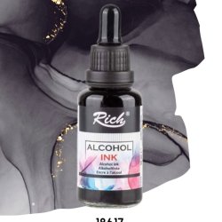 Rıch Alcohol Ink Alkol Bazlı Mürekkep 30ml Siyah 18617