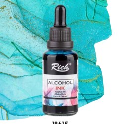 Rıch Alcohol Ink Alkol Bazlı Mürekkep 30ml Turkuaz 18615