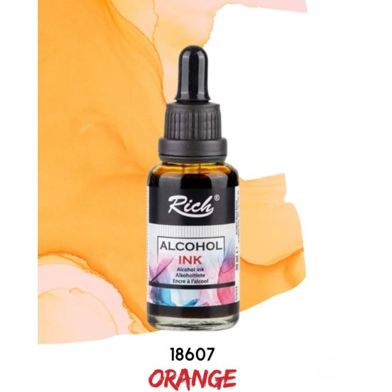 Rıch Alcohol Ink Alkol Bazlı Mürekkep 30ml Turuncu 18607