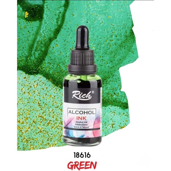 Rıch Alcohol Ink Alkol Bazlı Mürekkep 30ml Yeşil 18616
