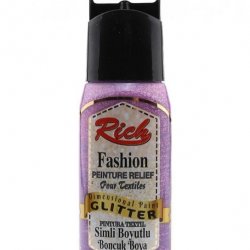 Rich Boyutlu Boncuk 60 cc Simli Pembe Kod 02650