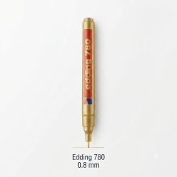 Edding 780 Paint Marker 0.8mm Altın (İğne Uçlu Dekor Markörü)
