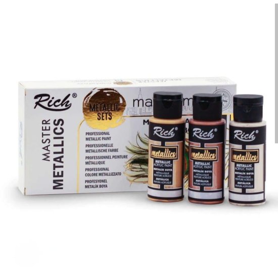 Rich Mastermix Metalik 6x60 cc 6`lı Set