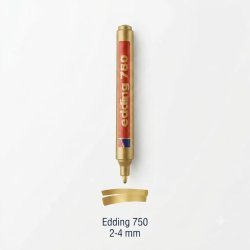Edding 750 Markör Dekor Boya Yuvarlak Uçlu 2-4 MM Altın