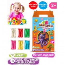 SMARTA Momclay Oyun Hamuru 6 Renk (100 GR *6 *1) 30000080
