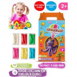 SMARTA Momclay Oyun Hamuru 6 Renk (100 GR *6 *1) 30000080