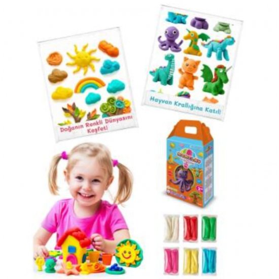 SMARTA Momclay Oyun Hamuru 6 Renk (100 GR *6 *1) 30000080