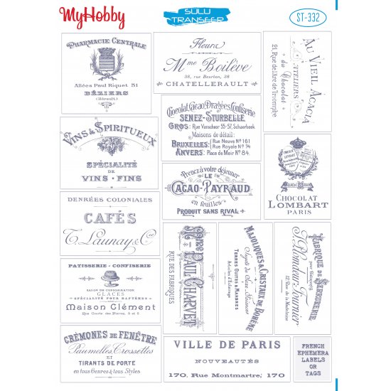 My Hobby ST 332 Sulu Transfer 25x35 cm