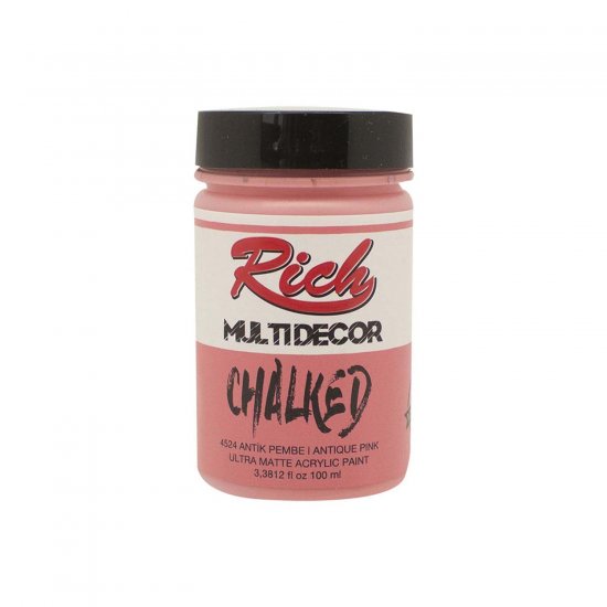 Rich-4524-Antik-Pembe-100ml-Chalked-Multi-Decor-Boya