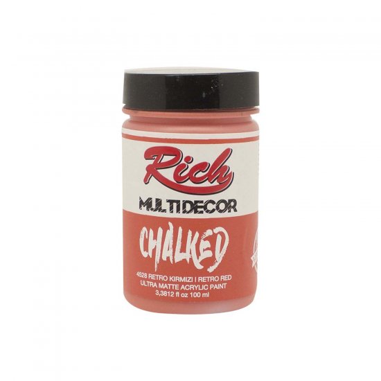 Rich-4528-Retro-Kırmızı-100ml-Chalked-Multi-Decor-Boya