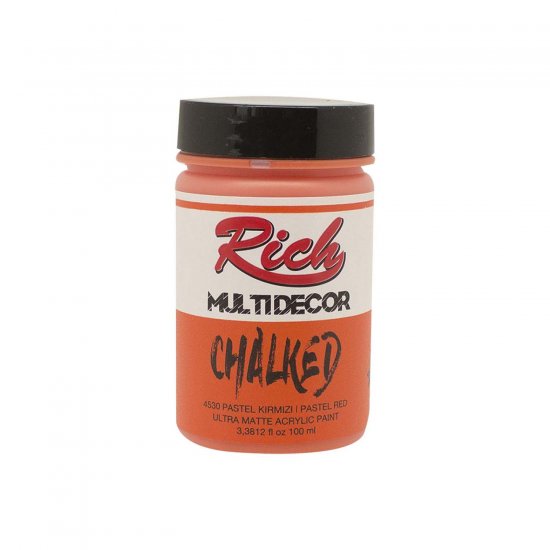 Rich-4530-Pastel-Kırmızı-100ml-Chalked-Multi-Decor-Boya