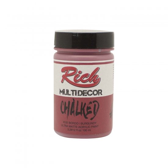 Rich-4532-Bordo-100ml-Chalked-Multi-Decor-Boya