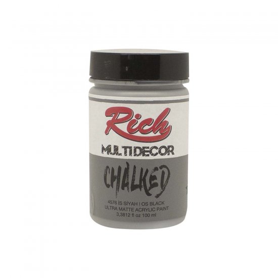 Rich-4576-İs-Siyah-100ml-Chalked-Multi-Decor-Boya