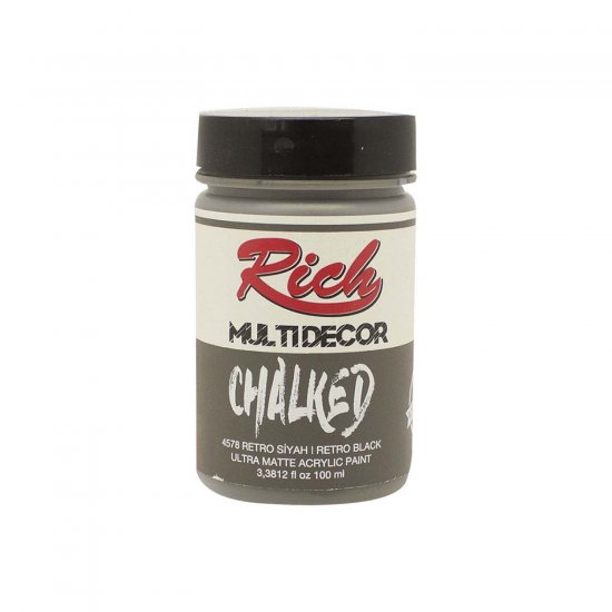 Rich-4578-Retro-Siyah-100ml-Chalked-Multi-Decor-Boya