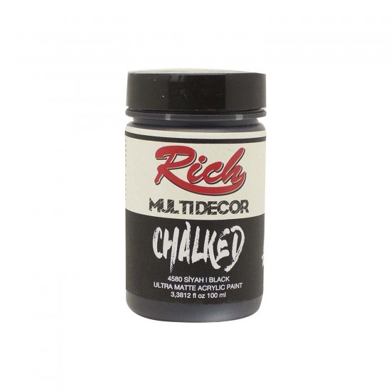 Rich-4580-Siyah-100ml-Chalked-Multi-Decor-Boya