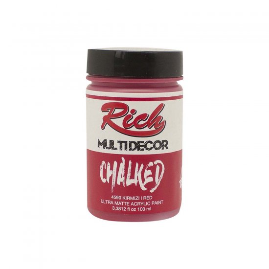 Rich-4590-Kırmızı-100ml-Chalked-Multi-Decor-Boya