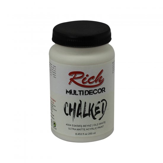 Rich 4504 Eskimiş Beyaz 250ml Chalked Multi Decor Boya