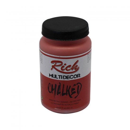 Rich 4528 Retro Kırmızı 250ml Chalked Multi Decor Boya