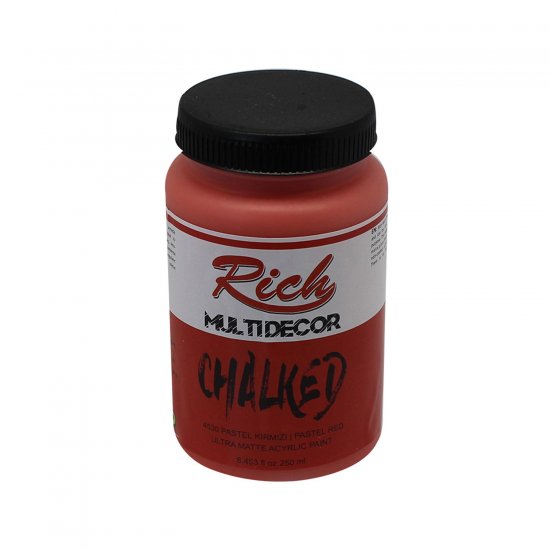 Rich 4530 Pastel Kırmızı 250ml Chalked Multi Decor Boya