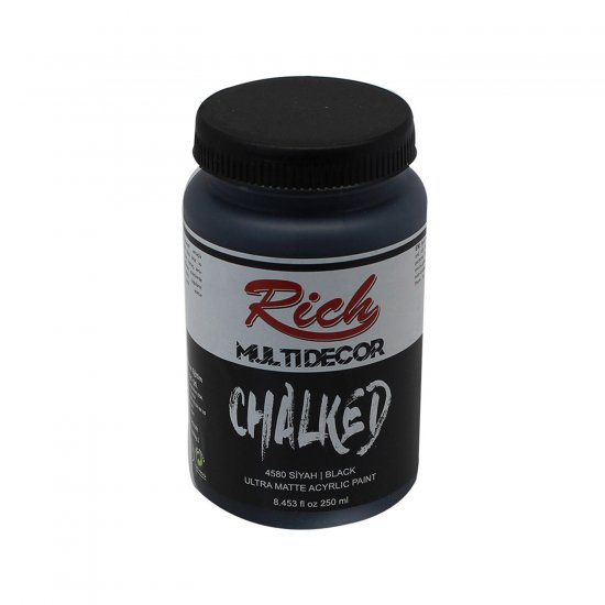 Rich 4580 Siyah 250ml Chalked Multi Decor Boya