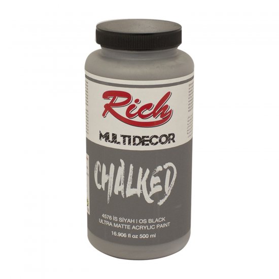 Rich-4576-İs-Siyah-500ml-Chalked-Multi-Decor-Boya