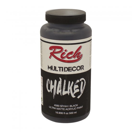 Rich-4580-Siyah-500ml-Chalked-Multi-Decor-Boya