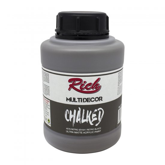 Rich-4578-Retro-Siyah-1750gr (1250cc)-Multi-Decor-Chalked