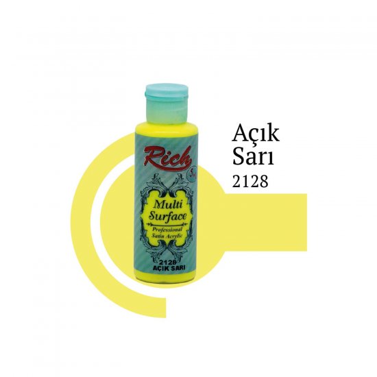 Rich Multi Surface Boya 2128 Açık Sarı 120 cc