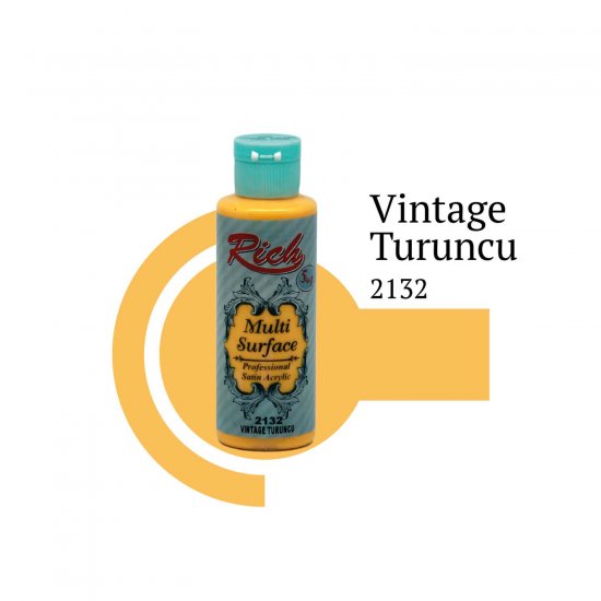 Rich Multi Surface Boya 2132 Vintage Turuncu 120 cc