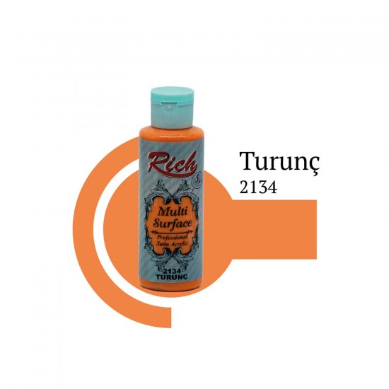 Rich Multi Surface Boya 2134 Turunç 120 cc