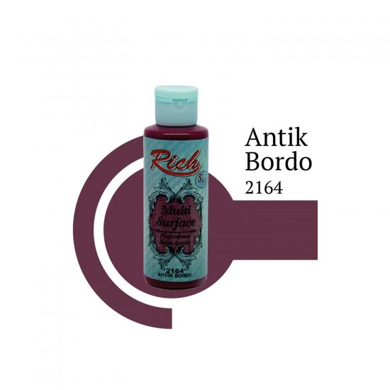 Rich Multi Surface Boya 2164 Antik Bordo 120 cc