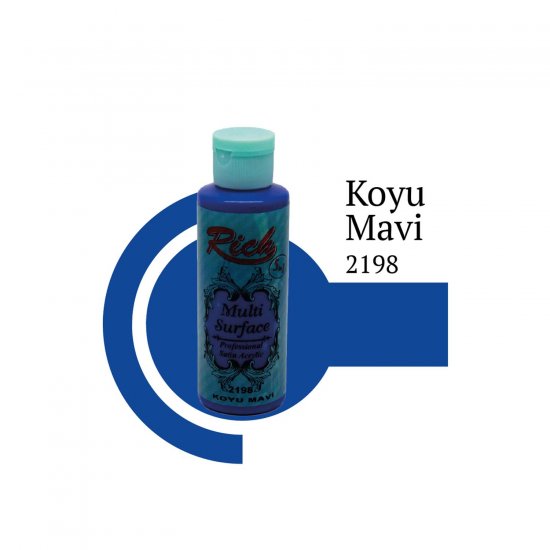 Rich Multi Surface Boya 2198  Koyu Mavi 120 cc