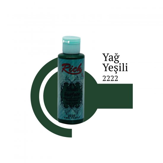 Rich Multi Surface Boya 2222 Yağ Yeşili 120 cc