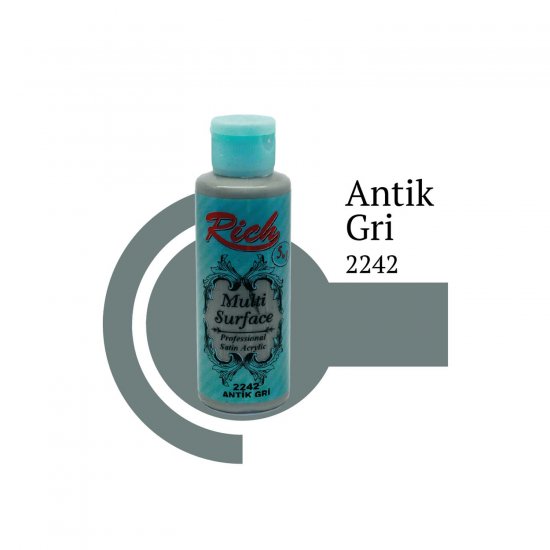 Rich Multi Surface Boya 2242 Antik Gri 120 cc