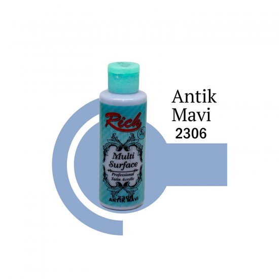 Rich Multi Surface Boya 2306 Antik Mavi 120 cc