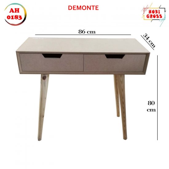 Dresuar Retro Ayak Büyük 86x80x34cm