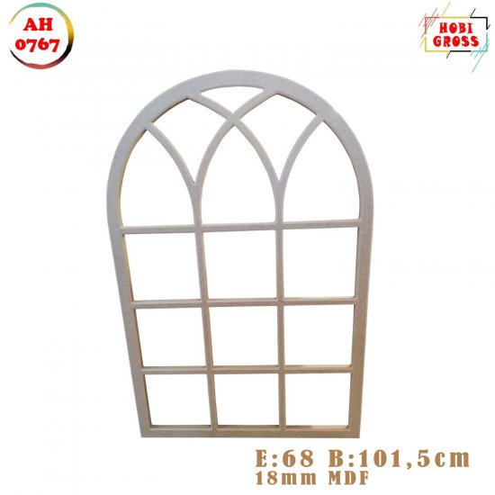 Oval Ayna Pencere 68x101,5cm-18mm MDFden üretilmiştir Sadece Mağaza İçi Satışımız İçin Geçerlidir)