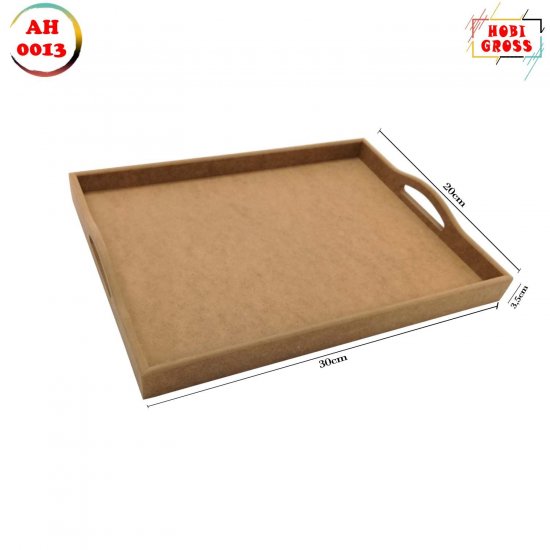 Takım Tepsi Dik Düz Küçük 30x20x3,5cm