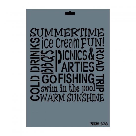 Stencil New 278 Serisi 25x35