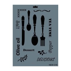 Stencil New 319 Serisi 25x35