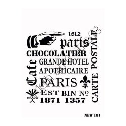 Stencil New181 Serisi 25x35