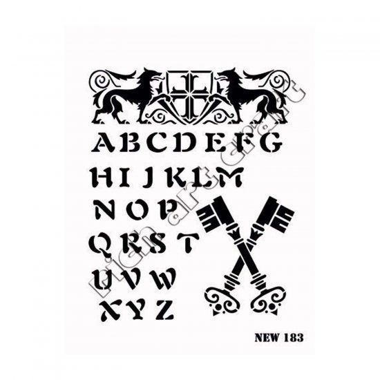 Stencil New183 Serisi 25x35