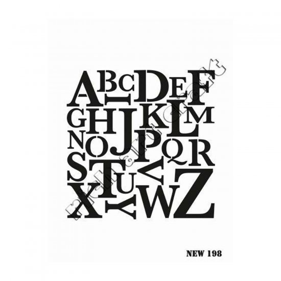 Stencil New198 Serisi 25x35