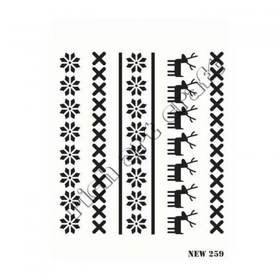 Stencil New259 Serisi 25x35